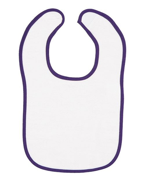 1003 Infant Contrast Trim Terry Bib