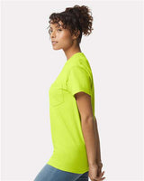 Gildan Unisex Ultra Cotton® Pocket T-Shirt 2300 - Safety Green