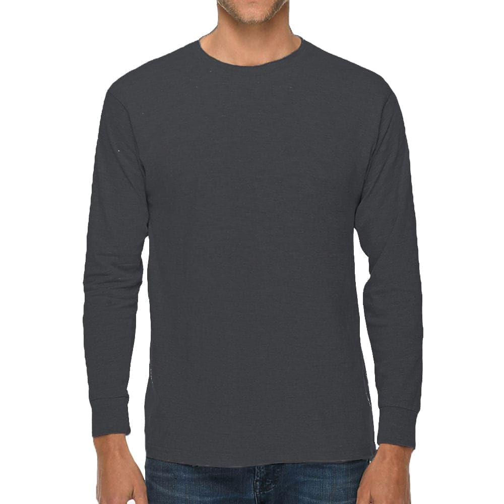 3001 Premium Unisex Long Sleeve Tee dark grey
