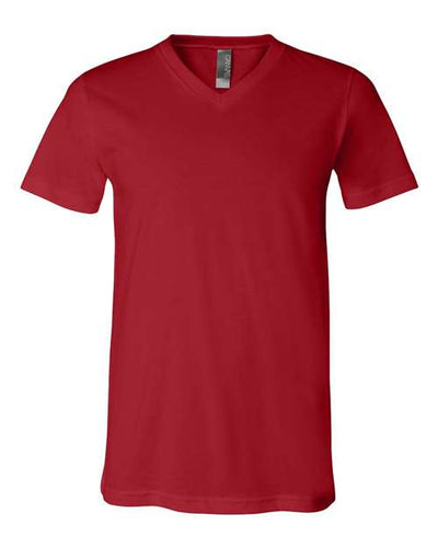 3005 Jersey V-Neck Tee - Canvas Red