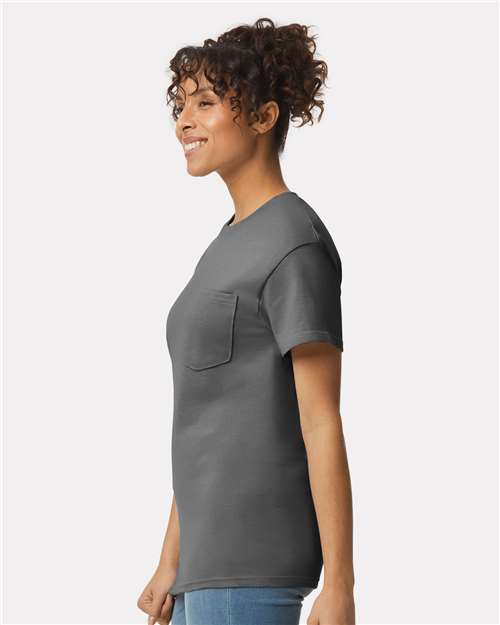 Gildan Unisex Ultra Cotton® Pocket T-Shirt 2300 - Charcoal