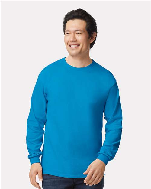 Gildan Unisex Ultra Cotton® Long Sleeve T-Shirt 2400 - Sapphire