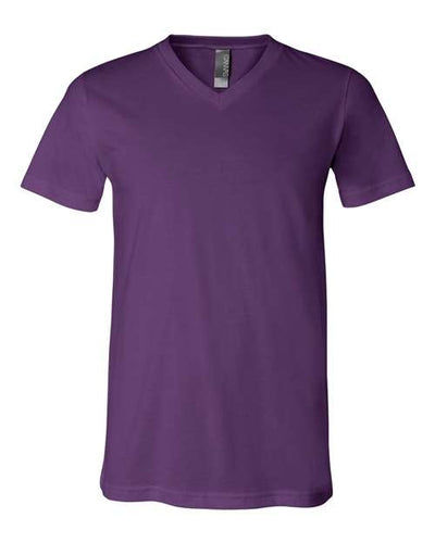 3005 Jersey V-Neck Tee - Team Purple