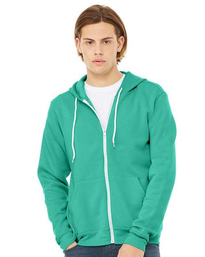 3739 Sponge Fleece Full-Zip Hoodie - Teal