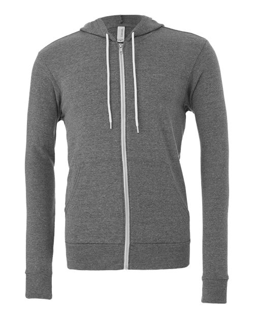 3739 Sponge Fleece Full-Zip Hoodie - Deep Heather