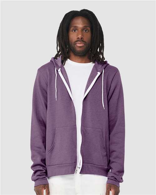 3739 Unisex Sponge Fleece Full-Zip Hoodie Sweatshirt
