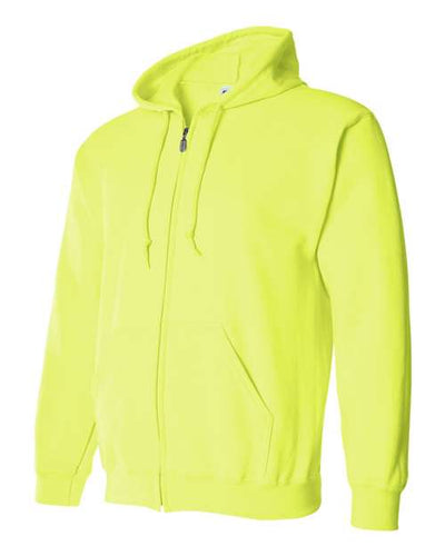 Gildan Unisex Heavy Blend™ Full-Zip Hooded Sweatshirt 18600 - Safety Green