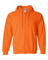 Gildan Unisex Heavy Blend™ Full-Zip Hooded Sweatshirt 18600 - Safety Orange