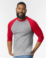 5700 Unisex Heavy Cotton™ Raglan Three-Quarter Sleeve T-Shirt