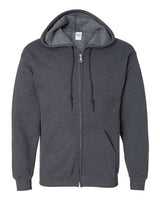 Gildan Unisex Heavy Blend™ Full-Zip Hooded Sweatshirt 18600 - Dark Heather