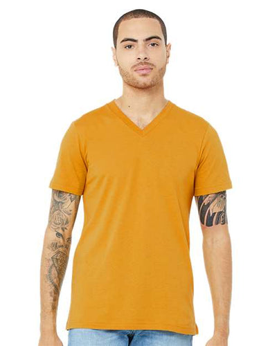 3005 Jersey V-Neck Tee - Mustard