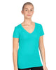 1540 Women's Ideal V-Neck T-Shirt - Tahiti Blue