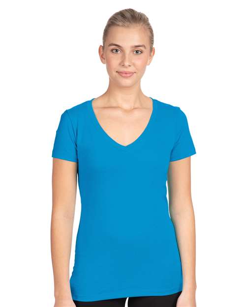 1540 Women's Ideal V-Neck T-Shirt - Turquoise