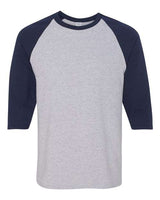 5700 Unisex Heavy Cotton™ Raglan Three-Quarter Sleeve T-Shirt