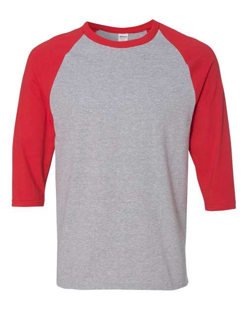 5700 Unisex Heavy Cotton™ Raglan Three-Quarter Sleeve T-Shirt