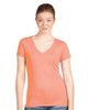 1540 Women's Ideal V-Neck T-Shirt - Light Orange