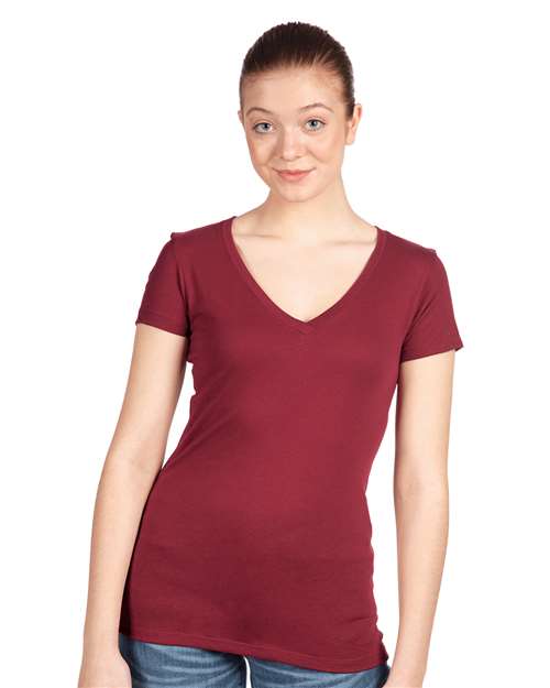 1540 Women's Ideal V-Neck T-Shirt - Cardinal