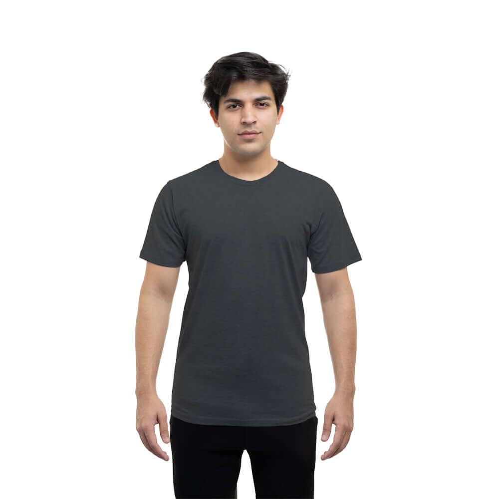 5000 Unisex Tubular Jersey short sleeve tee dark grey