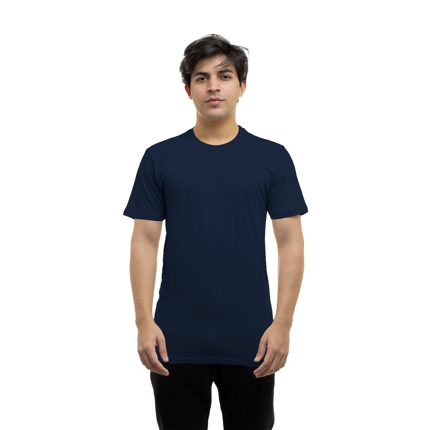 5000 Unisex Tubular Jersey short sleeve tee navy