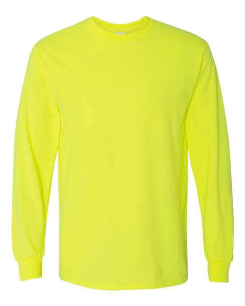 5400 Heavy Cotton™ Long Sleeve T-Shirt - Safety Green