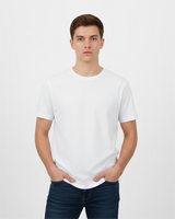 LYCTS 12 Pack Cotton Blend S/S Round Neck T-Shirts