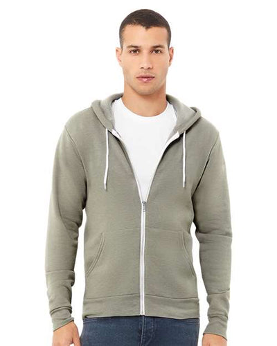 3739 Sponge Fleece Full-Zip Hoodie - Heather Stone