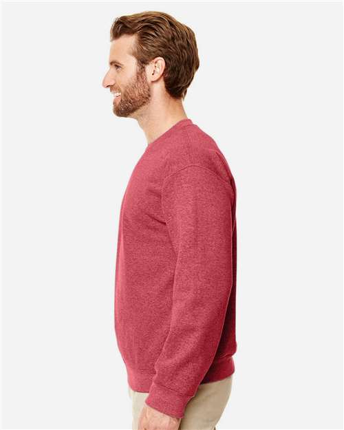 Gildan Unisex Heavy Blend™ Crewneck Sweatshirt 18000 - Heather Scarlet Red