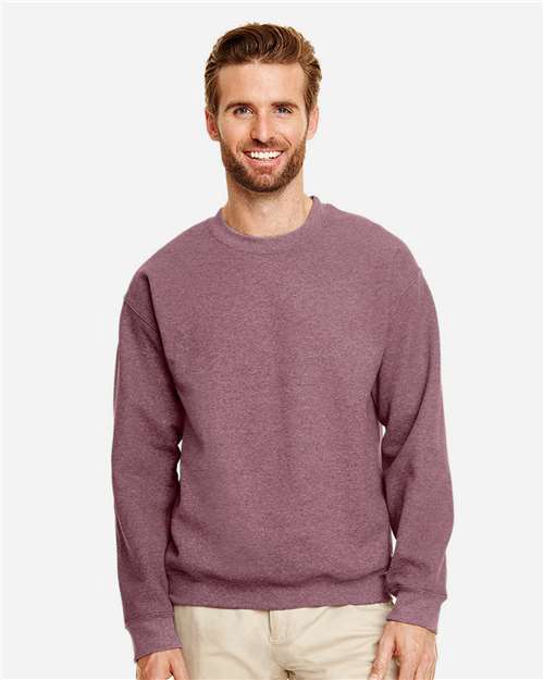 Gildan Unisex Heavy Blend™ Crewneck Sweatshirt 18000 - Heather Dark Maroon