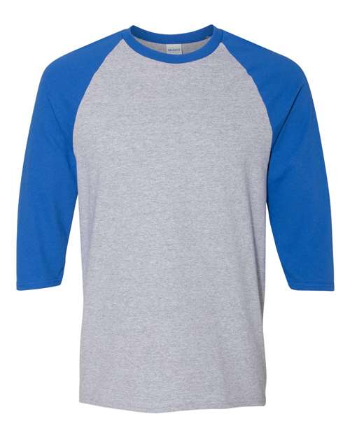 5700 Unisex Heavy Cotton™ Raglan Three-Quarter Sleeve T-Shirt