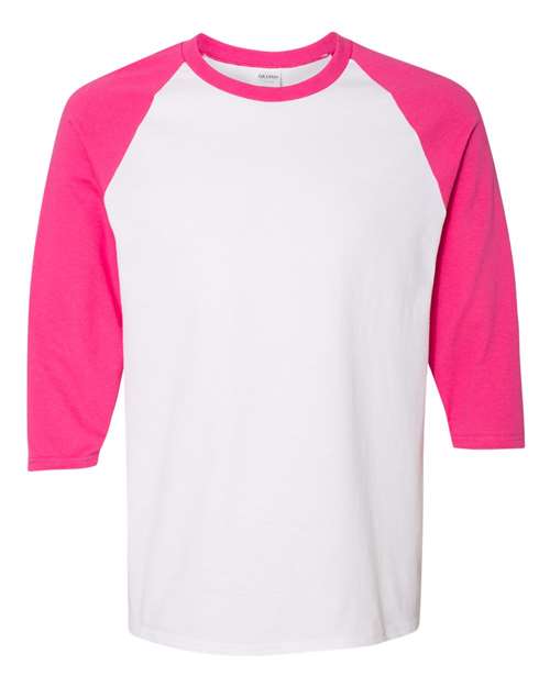 5700 Unisex Heavy Cotton™ Raglan Three-Quarter Sleeve T-Shirt