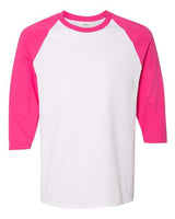 5700 Unisex Heavy Cotton™ Raglan Three-Quarter Sleeve T-Shirt