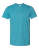 64000 Men's Softstyle® T-Shirt - Heather Galapagos Blue