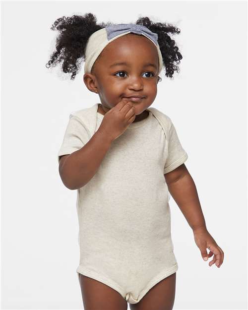 4400 Infant Baby Rib Bodysuit - Natural Heather