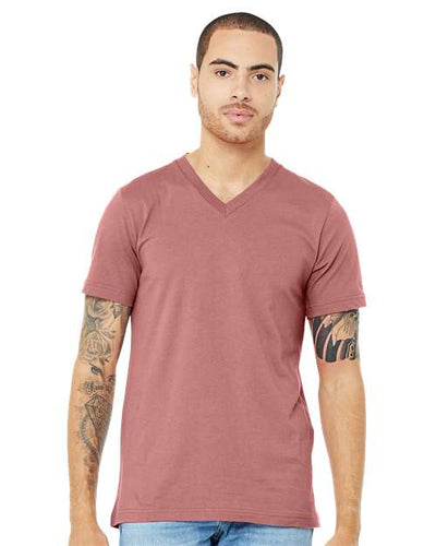 3005 Jersey V-Neck Tee - Mauve