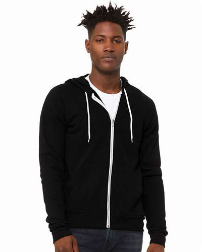 3739 Sponge Fleece Full-Zip Hoodie - DTG Black