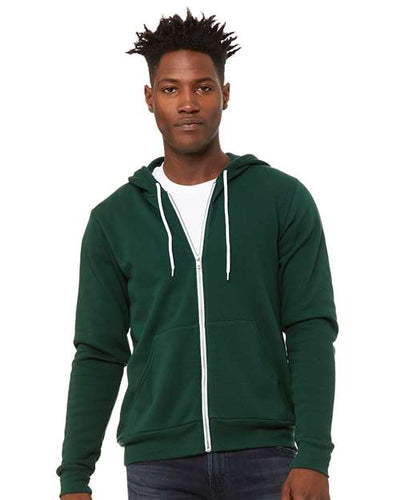 3739 Sponge Fleece Full-Zip Hoodie - Forest
