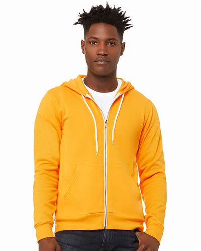 3739 Sponge Fleece Full-Zip Hoodie - Gold
