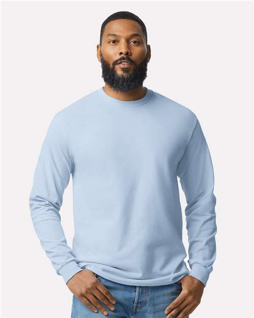 5400 Heavy Cotton™ Long Sleeve T-Shirt - Light Blue