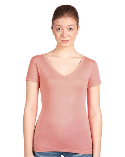 1540 Women's Ideal V-Neck T-Shirt - Desert Pink