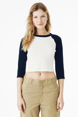 BELLA+CANVAS ®  Women's Micro Rib 3/4 Raglan Baby Tee BC1200