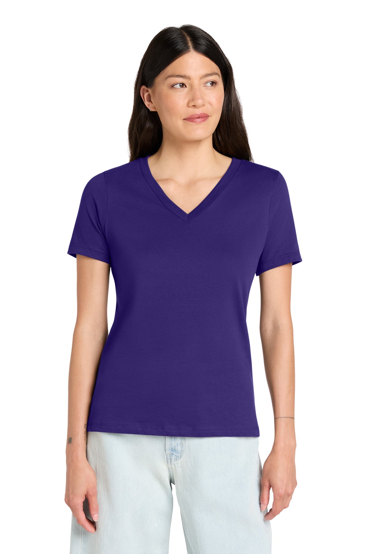 BELLA+CANVAS  ®  Women's Relaxed Jersey Short Sleeve V-Neck Tee. BC6405