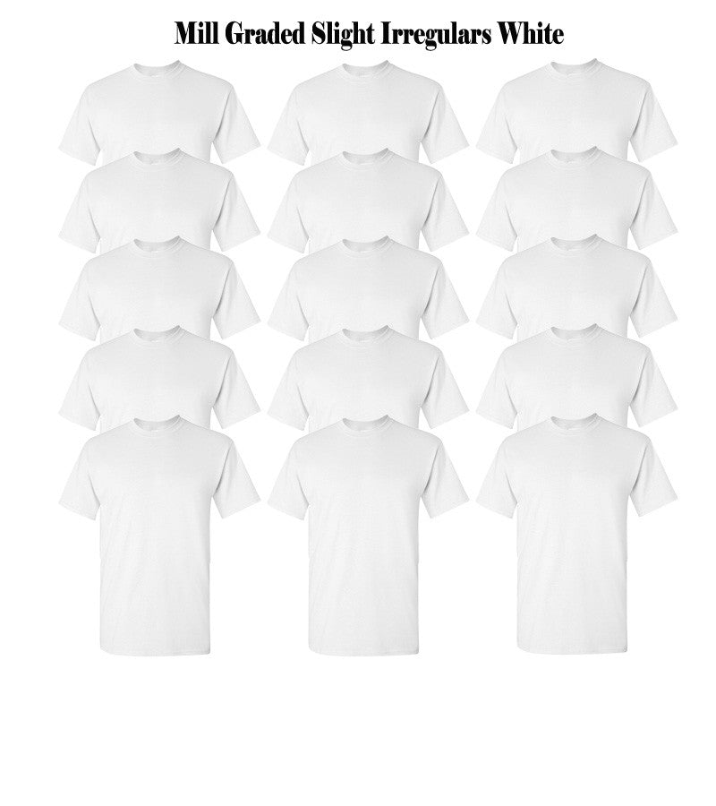 IR Institutional Blank Irregular Mill Grade T-shirts
