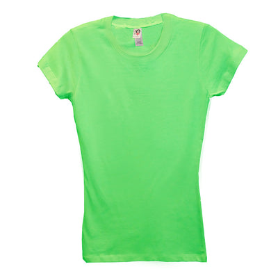 Imported Ladies 100% Cotton Round Neck T-shirts - LCPS