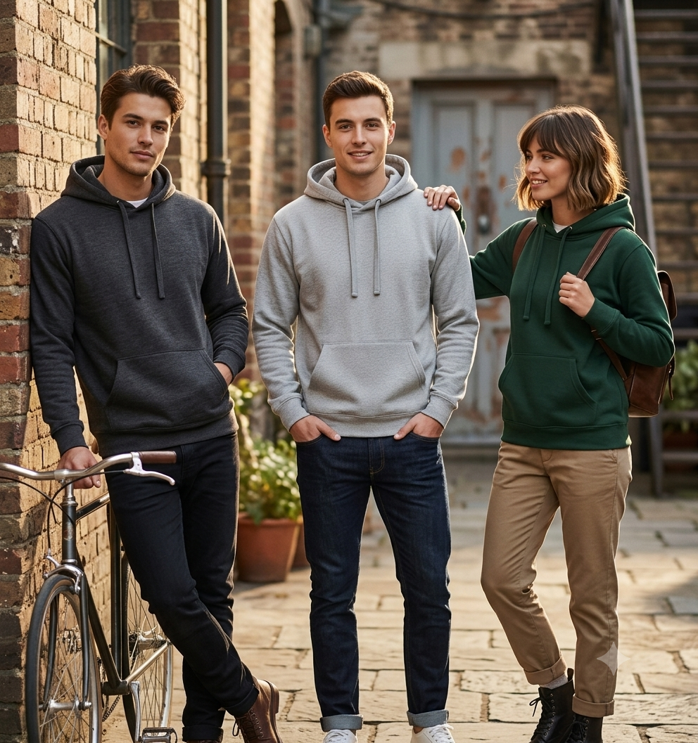 Lot of 48 LyfeLyke Adult Heavy Blend 7.75 oz., 55/45 Promo Hoodie