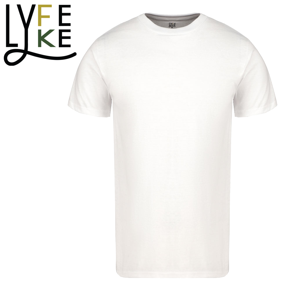 LYCTS 12 Pack Cotton Blend S/S Round Neck T-Shirts