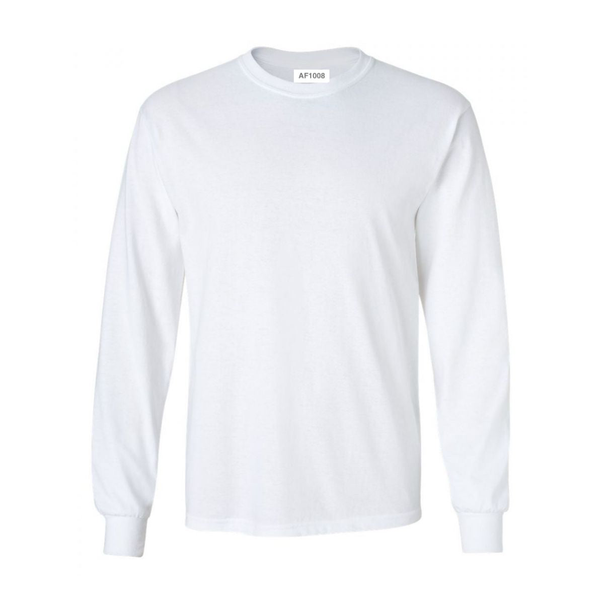 1004-Adults Long Sleeve Value Tee -White - AF APPARELS(USA)