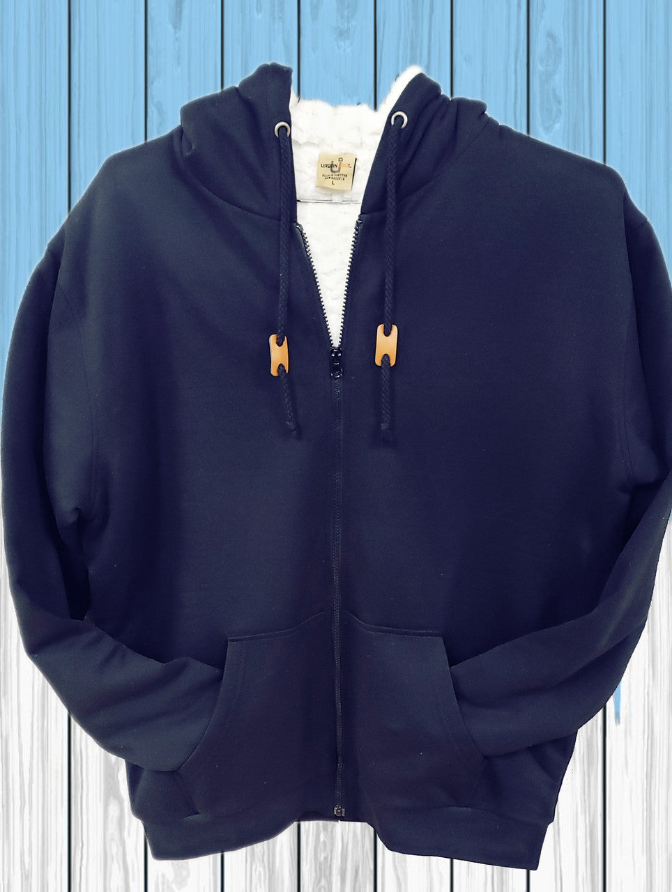 URBAN 360 Hooded Sherpa Lining Full Zip Jacket