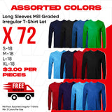 IR Lot of 72 Slight Long Sleeves T shirts - LSTIRG
