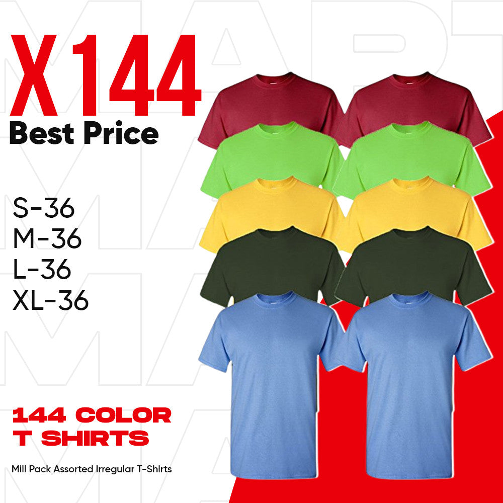 IR Blank Irregular Mill Grade Lot of 144 Pcs - Assorted Colors