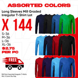 IR Lot of 144 Slight Long Sleeves T shirts - LSTIRG